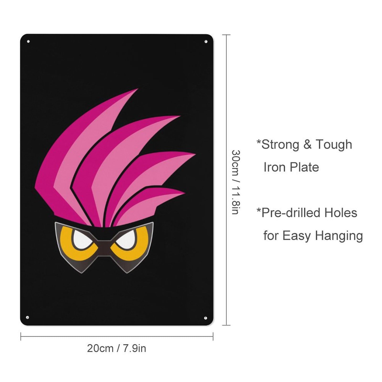 Amazon.co.jp: ブリキ看板 仮面ライダー エグゼイド ブリキの絵 装飾画